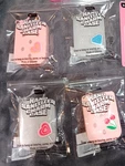 B.pure Hand Sanitizer Charm Case Set Pink/white Silicone Keychain Clip Charms. Fixed Price $14.99.