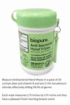 Biopure Antibacterial Hand Sanitizer Wipes Aloe & Vitamin E Fresh Scent 20. Fixed Price $10.70.