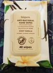 All New Biopure Anti-bacterial Hand Wipes W/aloe + Vitamin E, Cozy Vanilla. Fixed Price $7.87.