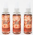 Bath & Body Works Peach Bellini Spray Hand Sanitizer Anti Bacterial Gel 3pc 1oz. Fixed Price $18.52.