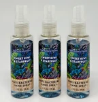 3 Bath Body Works Sweet Kiwi Starfruit Anti Bacterial Hand Spray Sanitizer Mist. Fixed Price $14.99.