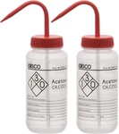 2pk Wash Bottles For Acetone, 500ml - Labeled With Chemical Information & Safety. Fixed Price $27.99.