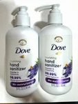 Lot Of 2 Dove Hand Sanitizer Nourishing Lavender Chamomile 8oz Each Discontinued. Fixed Price $34.99.