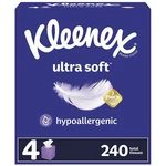 Kleenex Ultra Soft Facial Tissues 4 Cube Boxes 60 Per Box 3-ply 240 T.... Fixed Price $9.39.