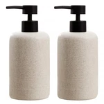 Haocoott Soap Dispensers 400ml 13oz, 2 Pcs Hand Dish / 13.5 Oz, Beige. Fixed Price $34.90.