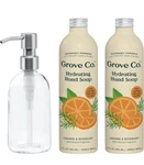 Grove Co. Hydrating Gel Hand Soap Refills (2x13 Fl Oz) + 1x Reuseable Bottle. Fixed Price $14.05.