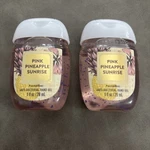 Bath & Bodyworks Pink Pineapple Sunrise Pocketbac Sanitizers Set Of 2. Fixed Price $5.99.