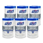 6 Canisters- Purell 9342 Disinfecting Cleaning Wipes - White 110 Ea.. Fixed Price $44.95.