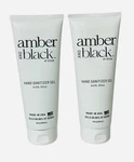 Amber And Black By Ocean - Hand Sanitizer Gel With Aloe 8 Fl. Oz. Set Of 2 -new. Fixed Price $19.99.