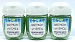 3 Bath Body Works Birthday Wishes Cake Batter Pocketbac Anti Bacterial Hand Gel. Fixed Price $19.99.