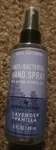 Bath & Body Works Lavender Vanilla Anti-bacterial Hand Spray 3oz. Fixed Price $14.00.
