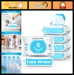 Flushable Wipes, Unscented Plant-based Wet Wipes For Adults & Kids, Septic Safe,. Fixed Price $47.99.