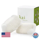 Kai Body Buffer - 2 Exfoliating Bath Sponges W/ Built-in Gardenia Cleanser. Fixed Price $81.61.