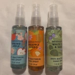Bath & Body Works 3 Anti-bacterial Hand Spray Apple Pineapple Mango White Tea. Fixed Price $19.99.