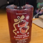 Bath & Body Works Winter Candy Apple Antibacterial Hand Sanitizer 7.6 Fl Oz. Fixed Price $15.00.