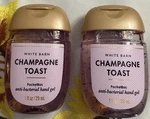 Bath & Bodyworks Champagne Toast Pocketbac Gel Hand Sanitizer Set 2. Fixed Price $5.99.