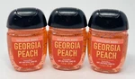 3 Bath & Body Works Georgia Peach Pocketbac Anti Bacterial Hand Gel Sanitizer. Fixed Price $19.99.
