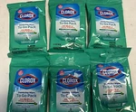 6 Pack Of Clorox Disinfecting Wipes To Go Pack, Fresh Scent , Total 54. Fixed Price $10.95.