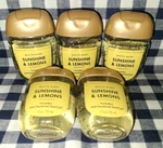 5-pack All New Sunshine & Lemons Pocketbac Sanitizers 1 Oz Bath Body Works. Fixed Price $26.00.