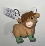 Bath And Body Works 2026 Highland Cow Pocketbac Sanitizer Holder. Fixed Price $23.00.