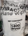 Biopure Antibacterial Hand Wipes 5" X 7"/roll Of 1400. Fixed Price $34.99.