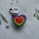 Bath & Body Works Rainbow Heart Pocketbac Gel Holder W/ Clip Nwt Hand Sanitizer. Fixed Price $7.00.