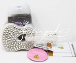 Bath Body Works Pocketbac Hand Sanitizer Gel Holder Guitar Rhinestones Sound 2pc. Fixed Price $23.14.
