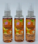 3 New Bath & Body Works Pineapple Mango Anti Bacterial Hand Spray Sanitizer Mist. Fixed Price $14.99.