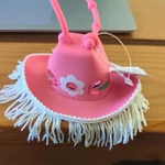 Bath & Body Works Pocketbac Holder Cowboy Hat Sombrero Fringe Pink Flower Gems. Fixed Price $14.99.