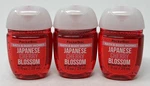 3 Rare Bath Body Works Japanese Cherry Blossom Pocketbac Anti Bacterial Hand Gel. Fixed Price $11.99.
