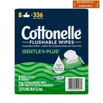 Cottonelle Gentle Plus Flushable Wet Wipes, 8 Flip-top Packs New. Fixed Price $16.76.