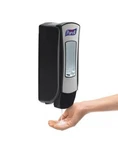 Purell Adx-12 Dispenser, 1,200 Ml, 4.5 X 4 11.25, Chrome/black. Fixed Price $22.00.