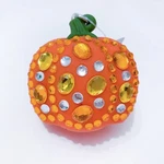 1x Bath & Body Works Bling Jeweled Pumpkin Pocketbac Holder Keychain New. Fixed Price $17.99.