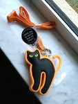 Bath & Body Works Neon Black Orange Cat Pocket Bac Lanyard 2024 Glows Htf. Fixed Price $29.99.