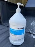 Ecolab Hand Sanitizer 1 Gallon With Pump Quick Drying Gel 128oz. Fixed Price $9.99.