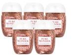 Bath & Body Works Hand Sanitizer Pure Wonder 5 Pack. Fixed Price $14.00.