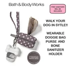 Bath Body Works Dog Bone Sanitizer Holder + Paw Print Pocketbac Case Doggie Bags. Fixed Price $19.75.