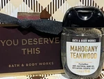 Bath & Body Works Mens Mahogany Teakwood Pocketbac Hand Gel With Essential Oils. Fixed Price $3.99.