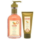 Fruits & Passion Cucina Peach And Mandarin Hand Care Duo Set(hand Butter Soap). Fixed Price $34.99.