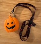 Bath & Body Works Pocketbac Pumpkin Lanyard Lights Up Jack-o-lantern Halloween. Fixed Price $13.00.