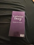 Lets Get Deep Questions For Couples Game Card Date Night. Fixed Price $13.00.