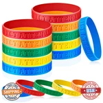 Sureio Perfect Attendance Silicone Bracelets - 300 Pcs, 5 Colors For Students/em. Fixed Price $76.54.