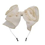 Motique Accessories Chiffon With Trim Bow Headband For Women And Girls. Fixed Price $11.99.