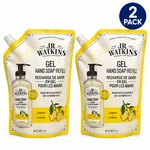 J.r. Watkins Gel Hand Soap Refill Lemon Scent With Calendula & Oat 34 Fl Oz 2 Pk. Fixed Price $30.00.