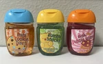 Bath Body Works Pocketbac Hand Gel Lot Bubble Gum + Gummi Snacks Cookie Bites. Fixed Price $10.99.