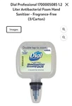 Dial Duo Hand Sanitizer Foam Refill, 3 - 1.2 L Refills New In Box. Fixed Price $19.95.