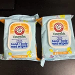 New Arm & Hammer Essentials Kids Face Body Wet Wipes 30 Each (2 Packs) Mango. Fixed Price $16.00.