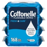 Fresh Care Flushable Wet Wipes, Adult 4 Flip-top Packs, 42 Wipes Per. Fixed Price $11.74.