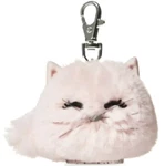 Bath & Body Works Pink Cat Pom Pocketbac Sanitizer Holder Furry Fuzzy Keychain. Fixed Price $15.99.