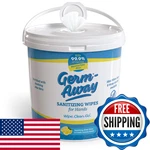 Germ-away Hand Sanitizer - 400 Antibacterial Wipes Bulk Size Lemon Scent. Fixed Price $68.09.